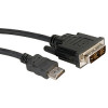 Kabel DVI , DVI-D  - HDMI, M/M, 2.0m, crni